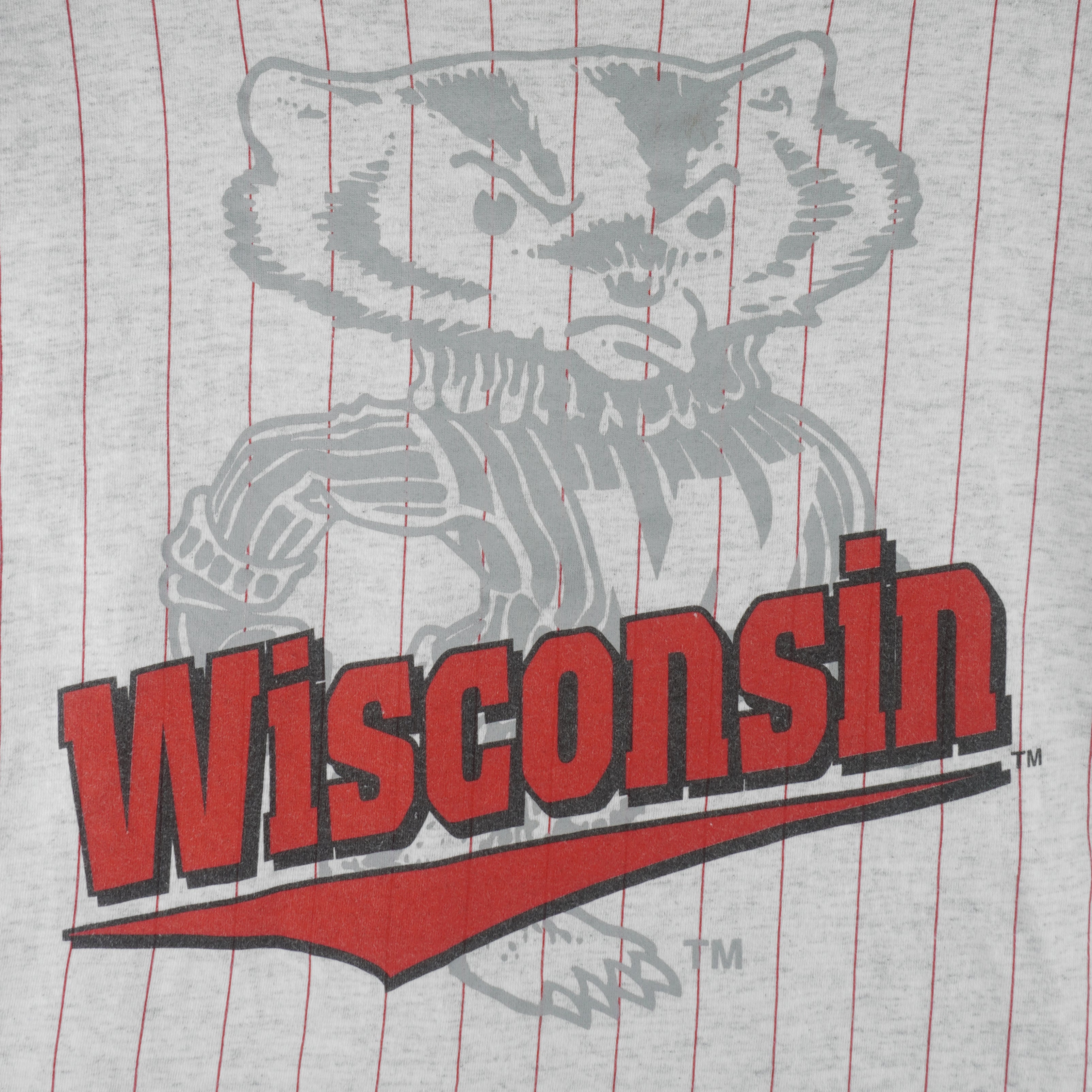 NCAA (Nutmeg) - Wisconsin University Badgers Single Stitch T-Shirt 1990s X-Large Vintage Retro College
