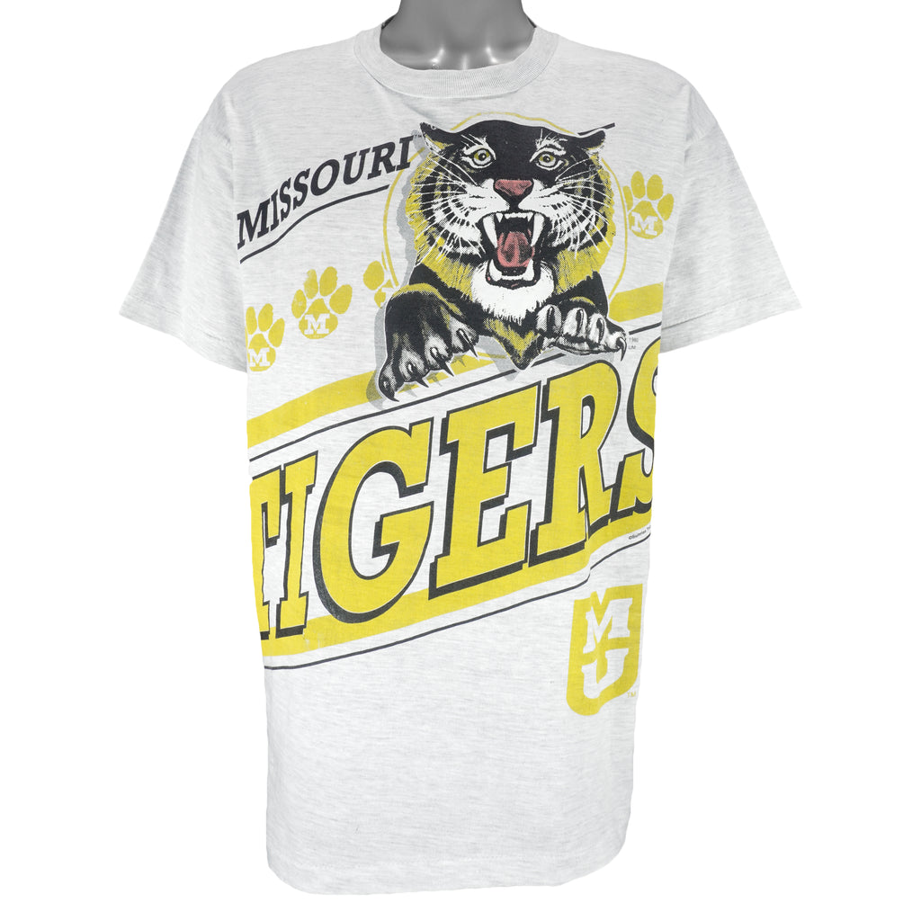 NCAA (Caribbean Dream) - Missouri Tigers Big Logo T-Shirt 1980 X-Large Vintage Retro College