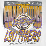 NCAA - LSU Tigers World Series Champions Single Stitch T-Shirt 1997 X-Large Vintage Retro College
