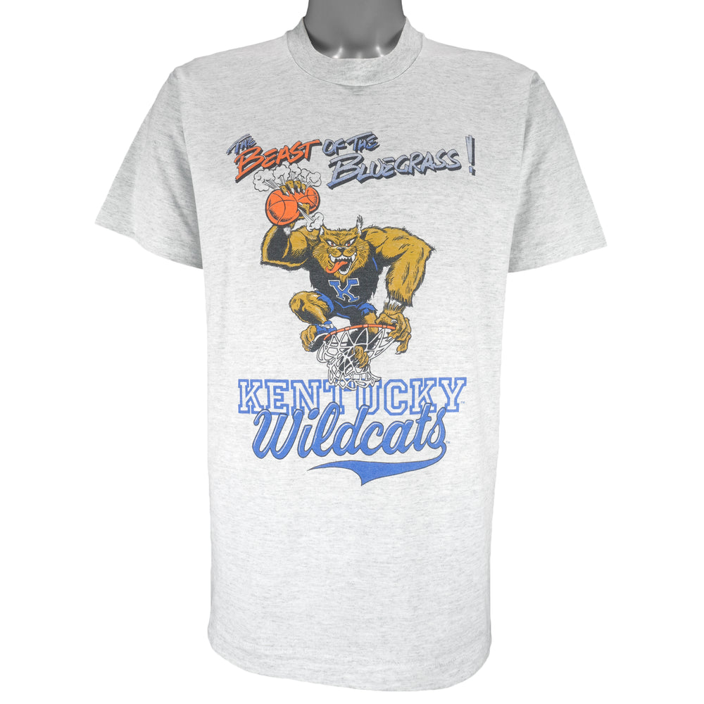 NCAA - Kentucky Wildcats Single Stitch T-Shirt 1990s Large Vintage Retro College