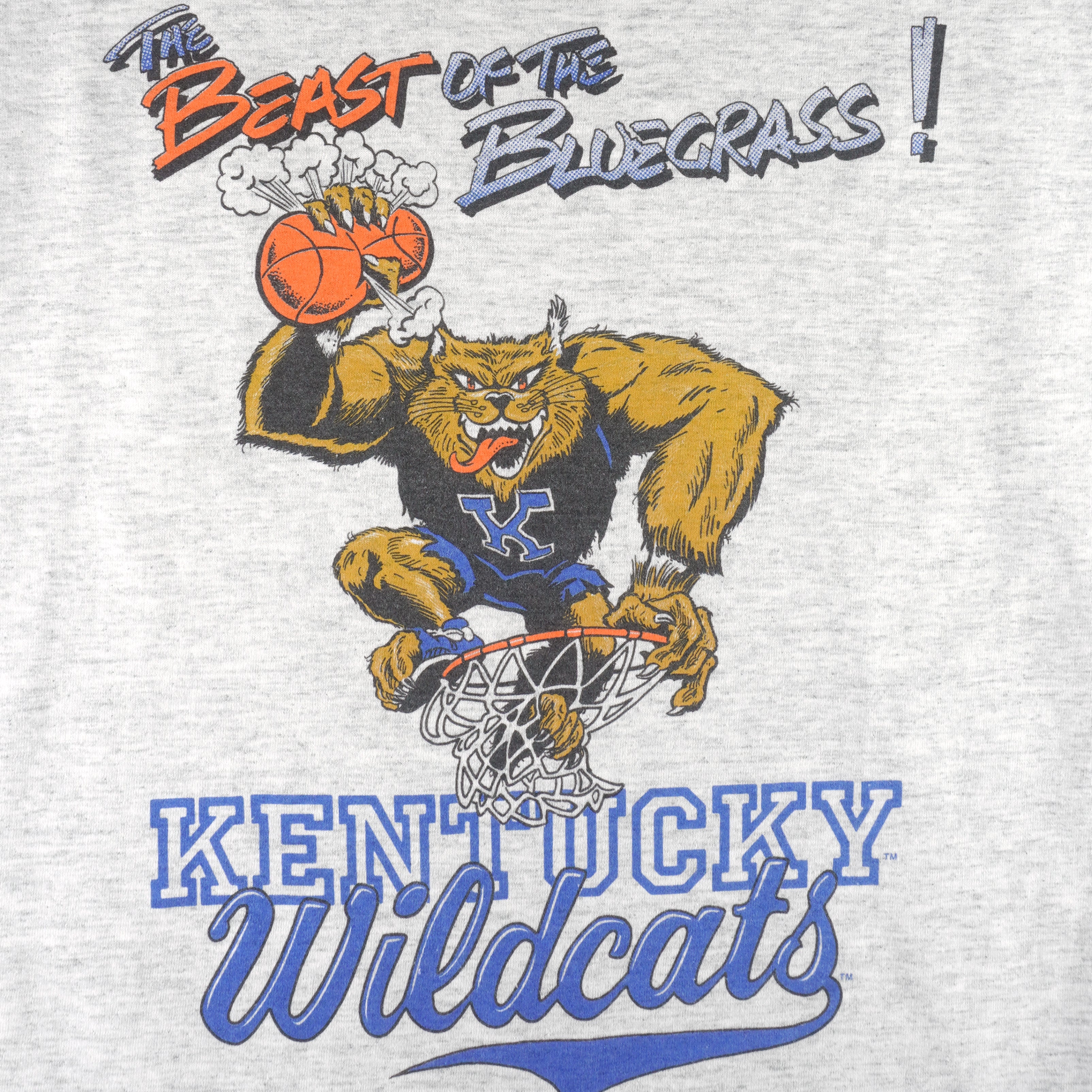 NCAA - Kentucky Wildcats Single Stitch T-Shirt 1990s Large Vintage Retro College