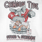 NCAA (Center Cut) - Alabama Crimson Tide Stops The Streaks T-Shirt 1994 X-Large Vintage Retro College