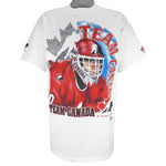 Vintage (Bulletin Athletic) - Hockey Team Canada Single Stitch T-Shirt 1990s Large