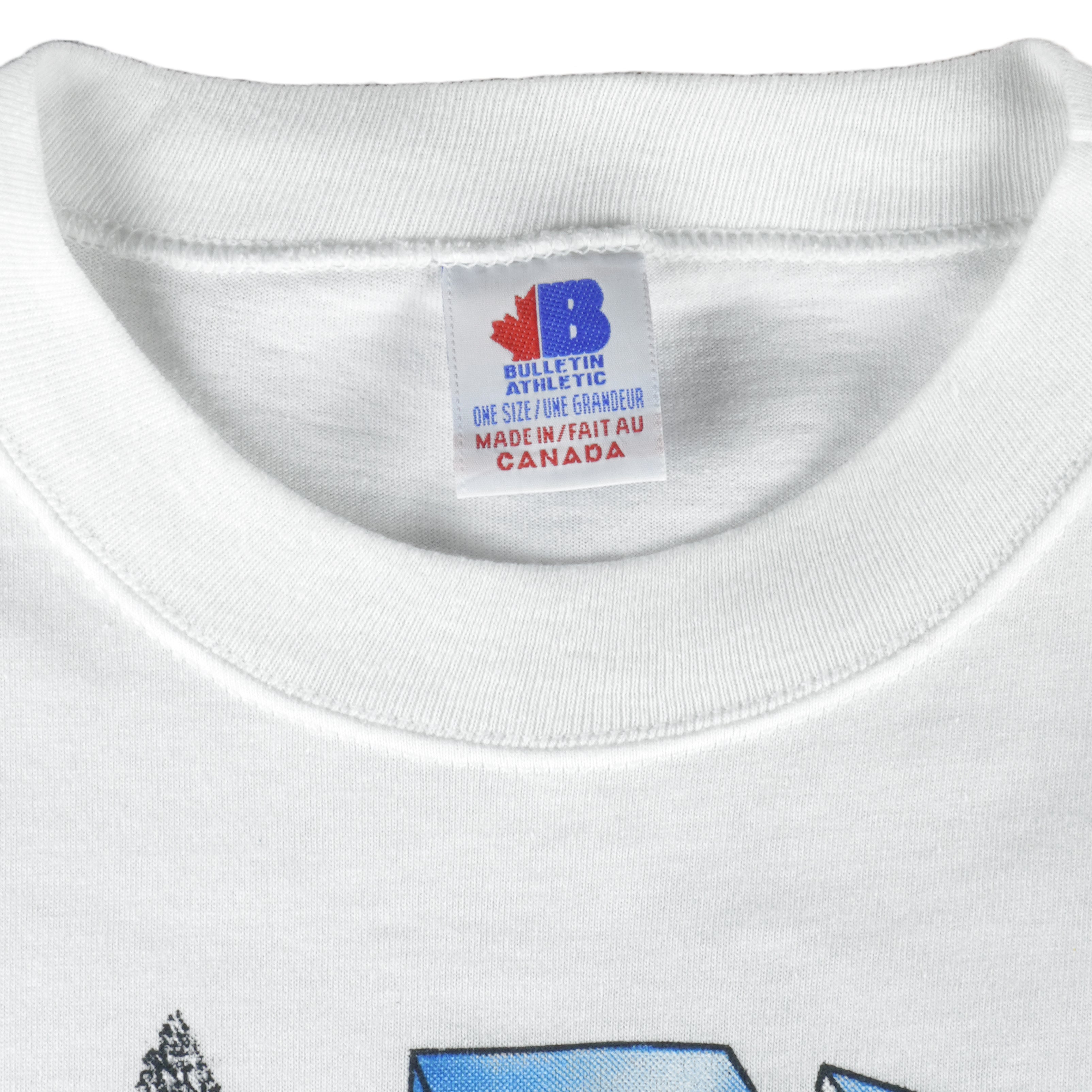 Vintage (Bulletin Athletic) - Hockey Team Canada Single Stitch T-Shirt 1990s Large Vintage Retro 