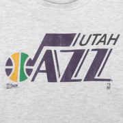 NBA (Salem) - Utah Jazz Single Stitch T-Shirt 1990s Medium Vintage Retro Basketball