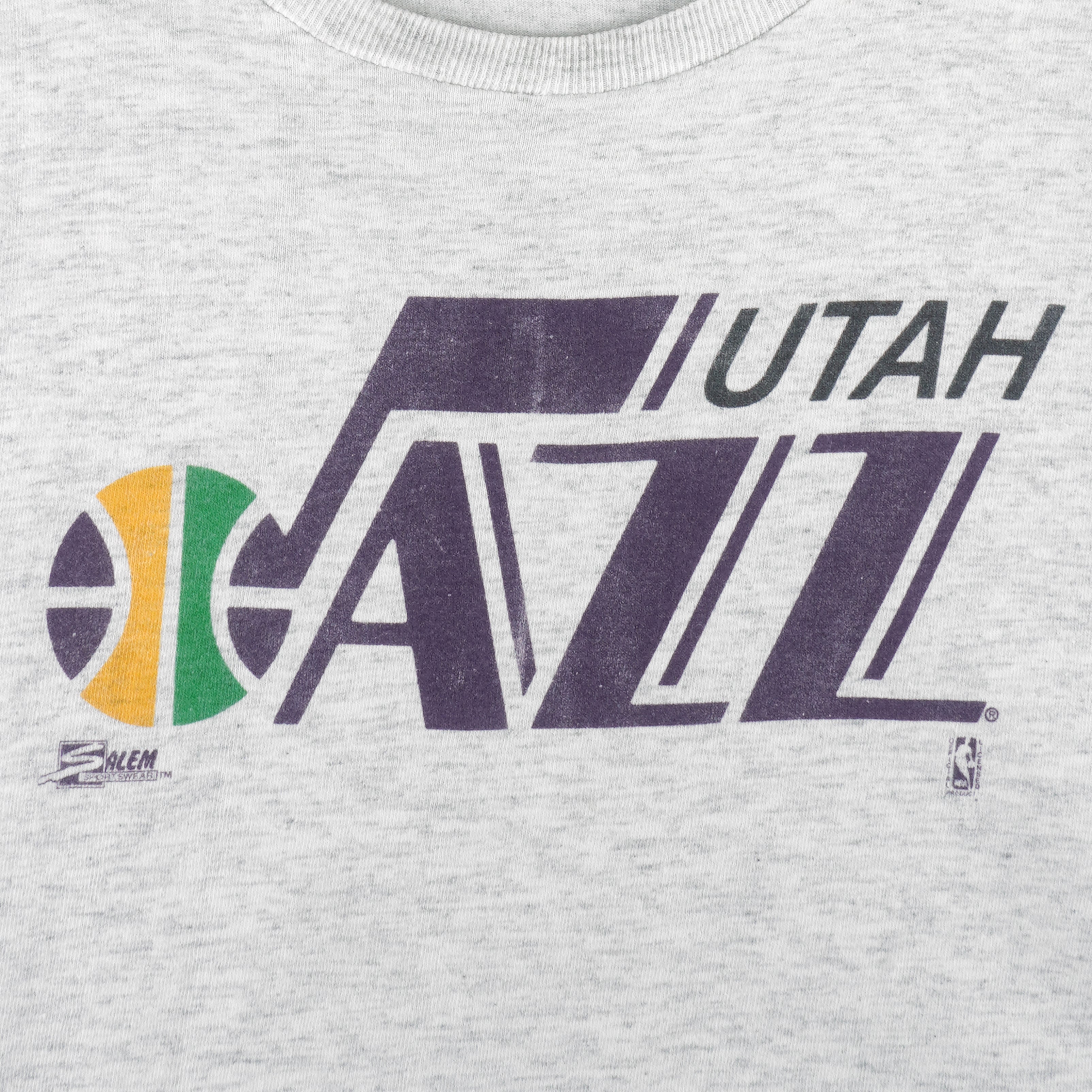 NBA (Salem) - Utah Jazz Single Stitch T-Shirt 1990s Medium Vintage Retro Basketball