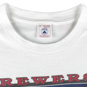 MLB (Delta) - Milwaukee Brewers Single Stitch T-Shirt 1990s X-Large Vintage Retro Baseball