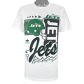 NFL (Magic Johnson T's) - New York Jets Helmet T-Shirt 1993 Large Vintage Retro Football