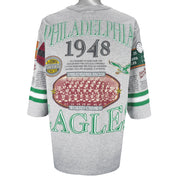 NFL (Long Gone) - Philadelphia Eagles World Champs T-Shirt 1990s X-Large Vintage Retro Football