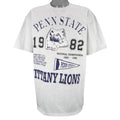 NCAA - Nittany Lions Schematic National Champions T-Shirt 1990s X-Large Vintage Retro College