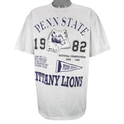 NCAA - Nittany Lions Schematic National Champions T-Shirt 1990s X-Large Vintage Retro College