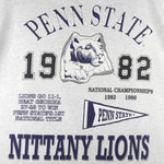 NCAA - Nittany Lions Schematic National Champions T-Shirt 1990s X-Large Vintage Retro College