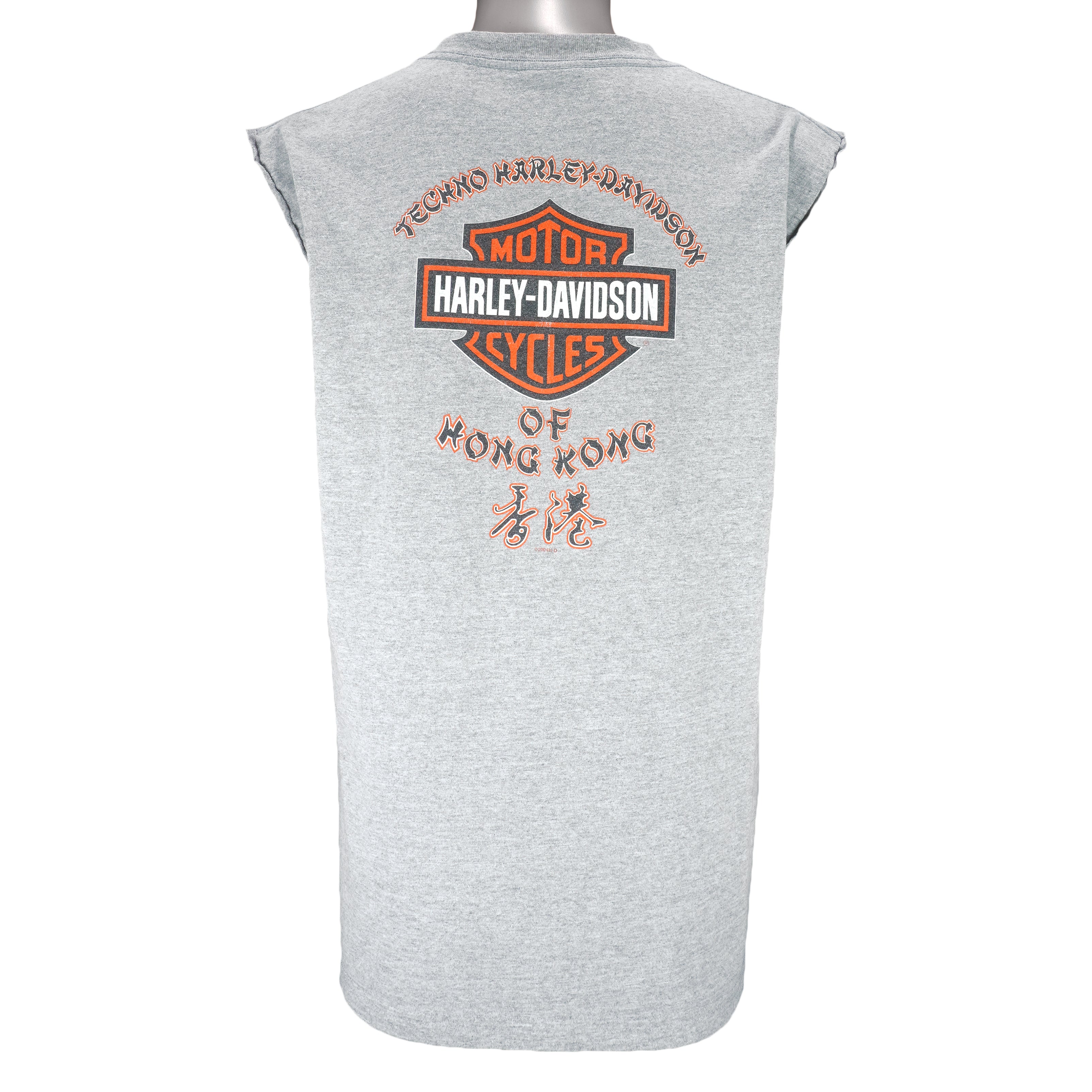 Harley Davidson - Motorcycles Of Hong Kong T-Shirt 2004 Large Vintage Retro