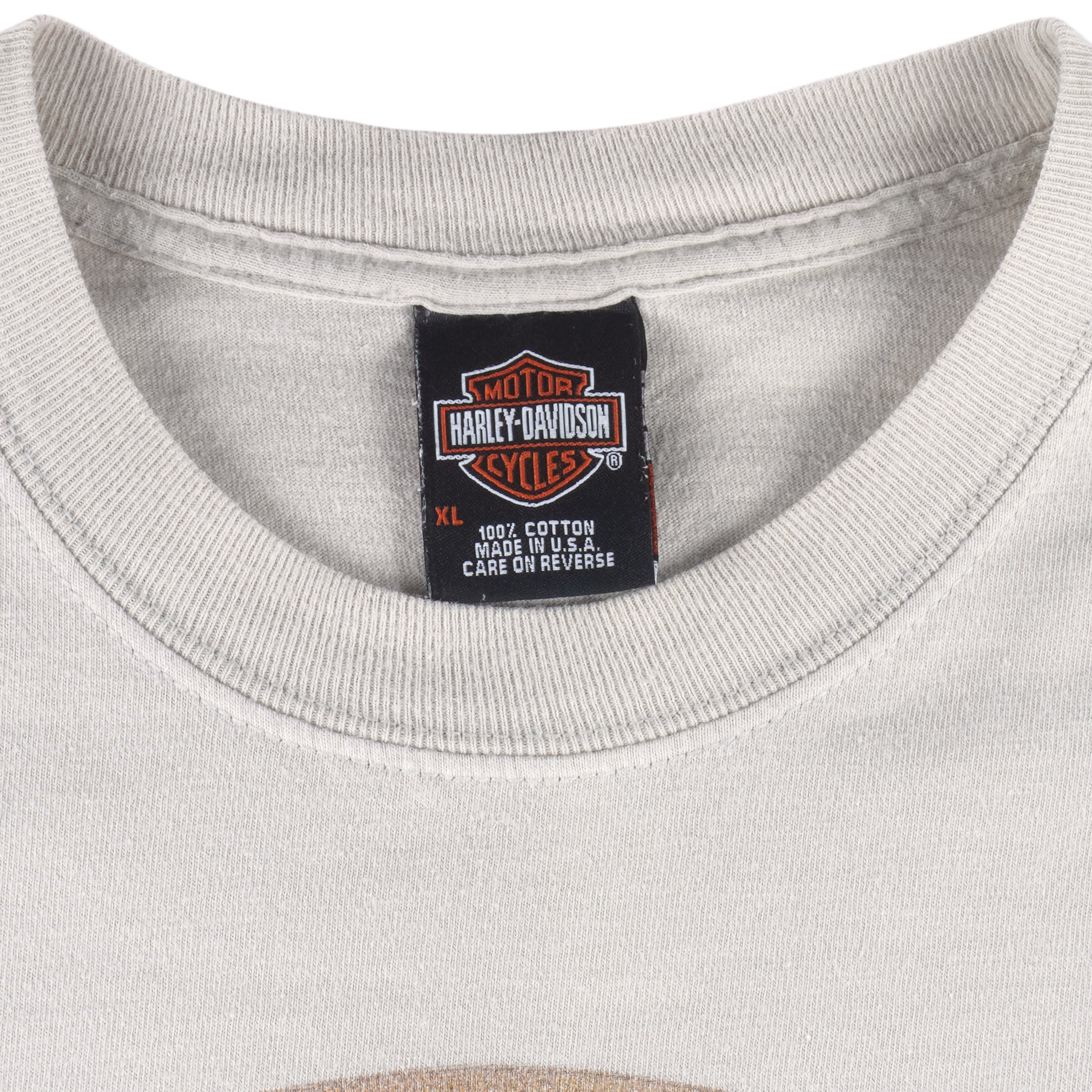 Harley Davidson - Eagle Delaware T-Shirt 2005 X-Large Vintage Retro