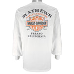 Harley Davidson - Motorcycles Fresno California Long Sleeved Shirt 2005 Large Vintage Retro