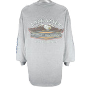 Harley Davidson - Lancaster CA Flame Long Sleeved Shirt 2000s XX-Large Vintage Retro