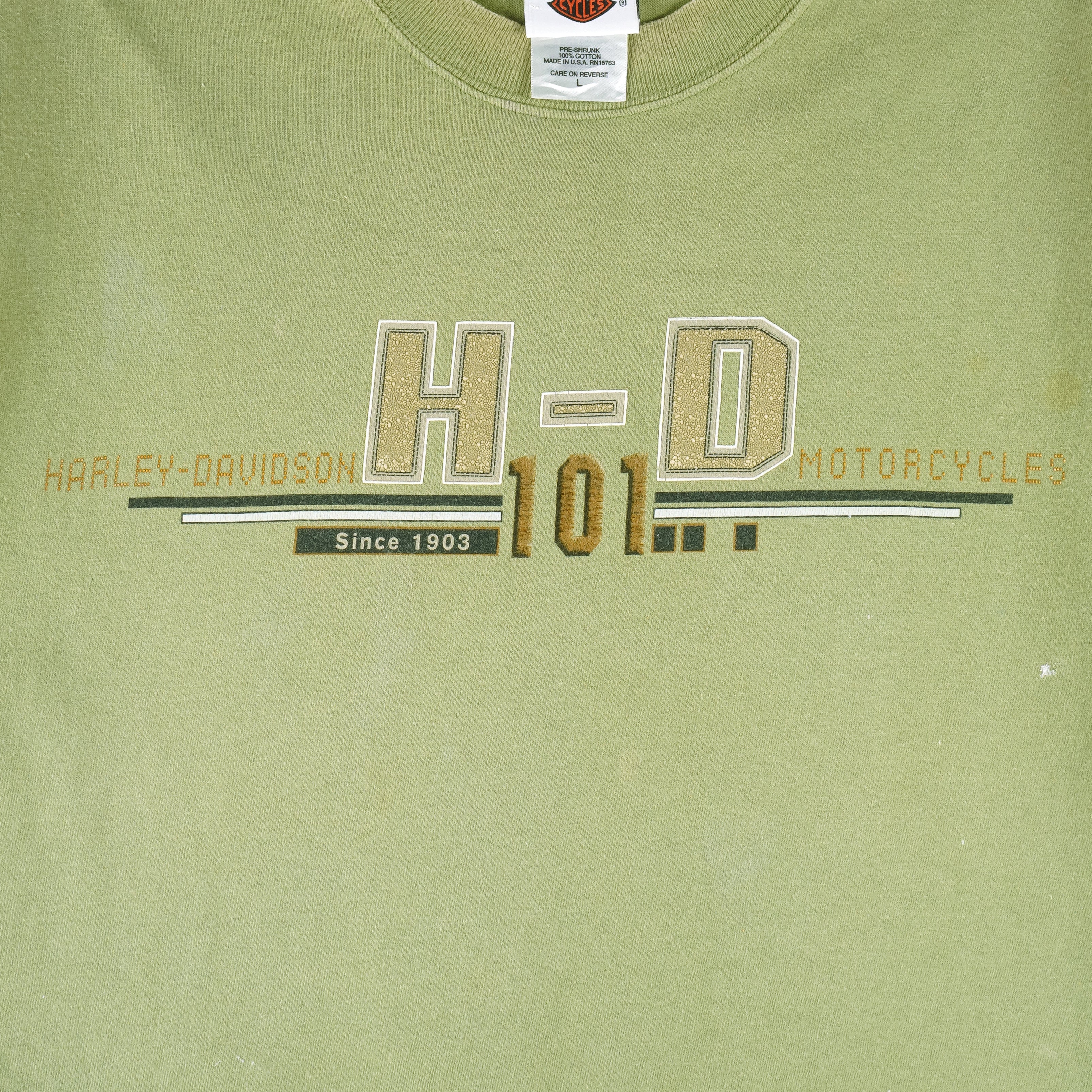 Harley Davidson - HD 101 Milwaukee T-Shirt 2000s Large Vintage Retro