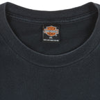 Harley Davidson - Motorcycle Las Vegas Battle Born Cowboy T-Shirt 2000s 3X-Large