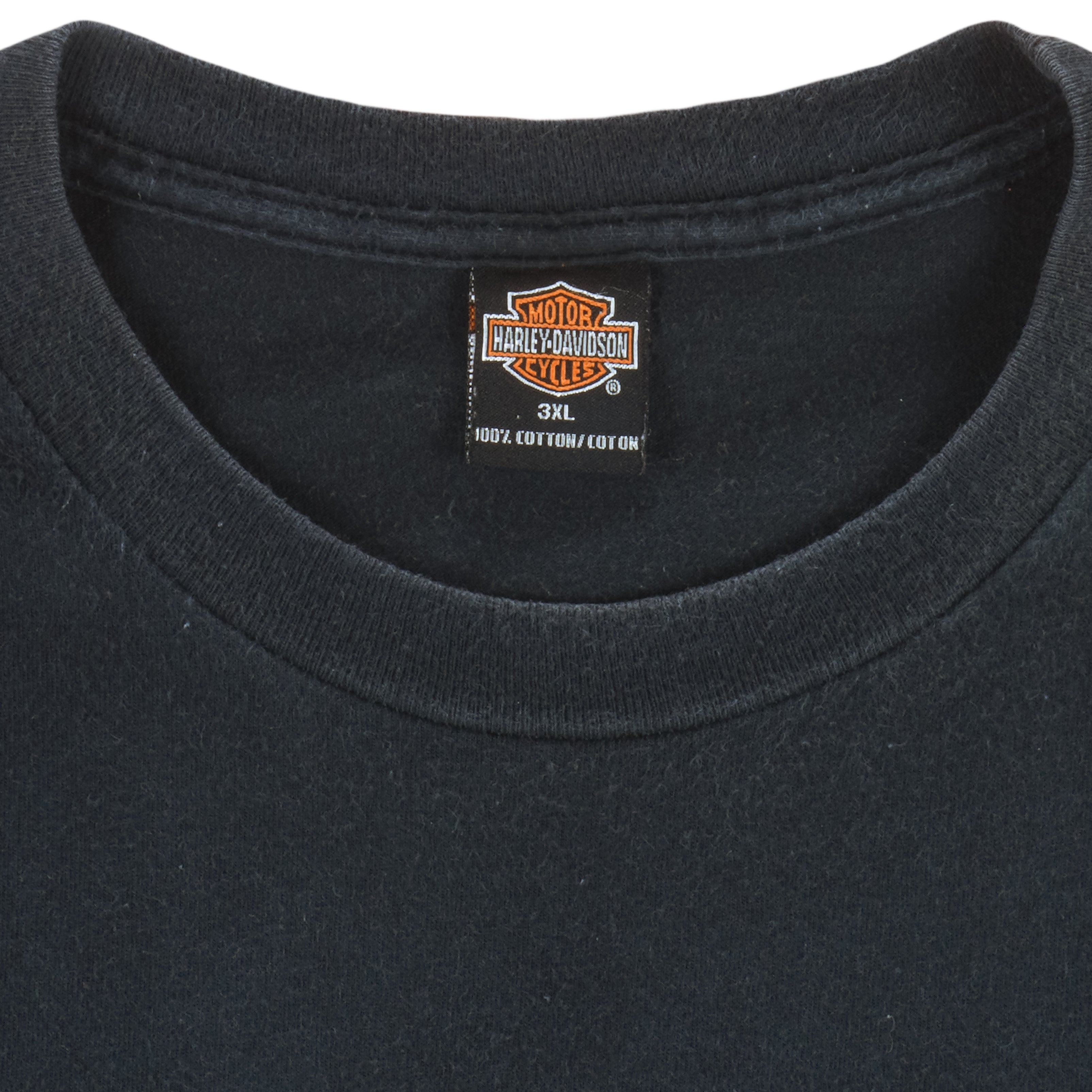 Harley Davidson - Motorcycle Las Vegas Battle Born Cowboy T-Shirt 2000s 3X-Large