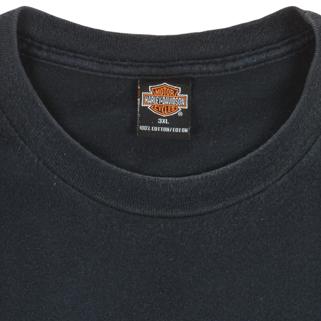 Harley Davidson - Motorcycle Las Vegas Battle Born Cowboy T-Shirt 2000s 3X-Large