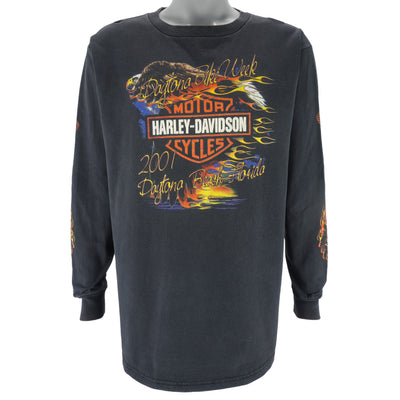 Harley Davidson - Daytona Beach Bike Week Long Sleeved Shirt 2001 X-Large