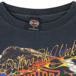 Harley Davidson - Daytona Beach Bike Week Long Sleeved Shirt 2001 X-Large Vintage Retro