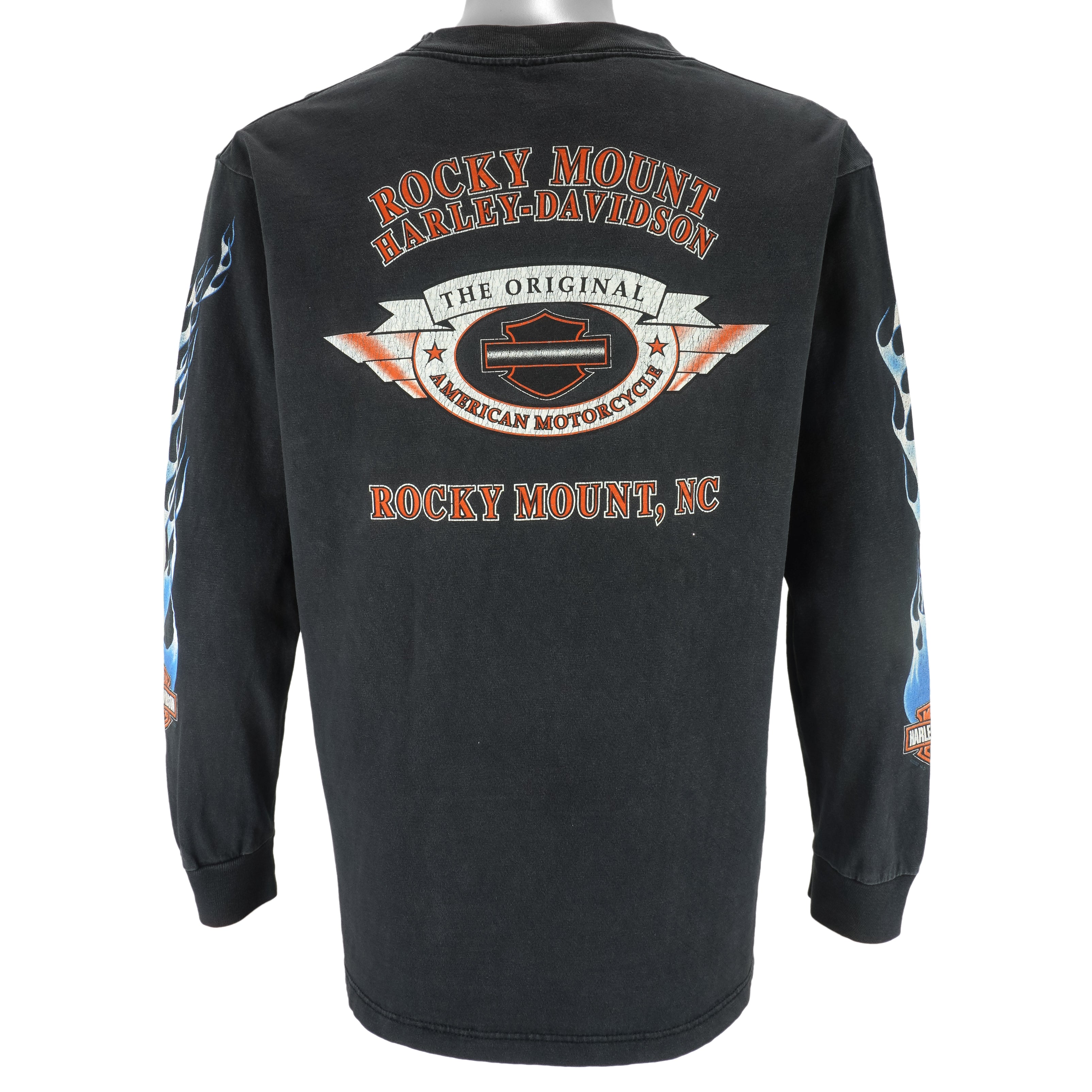 Harley Davidson - Motorcycles Rocky Mountain Long Sleeved Shirt 2002 Large Vintage Retro