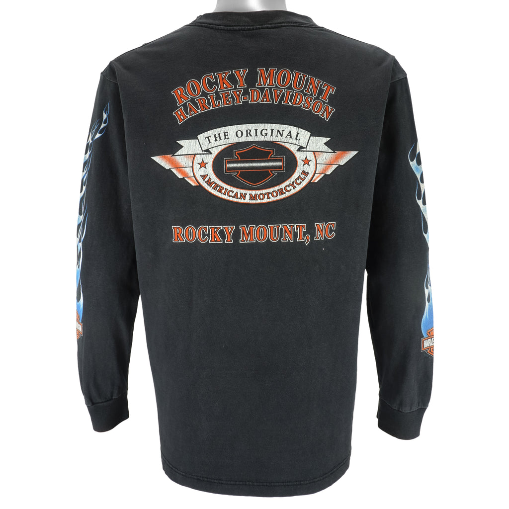 Harley Davidson - Motorcycles Rocky Mountain Long Sleeved Shirt 2002 Large Vintage Retro
