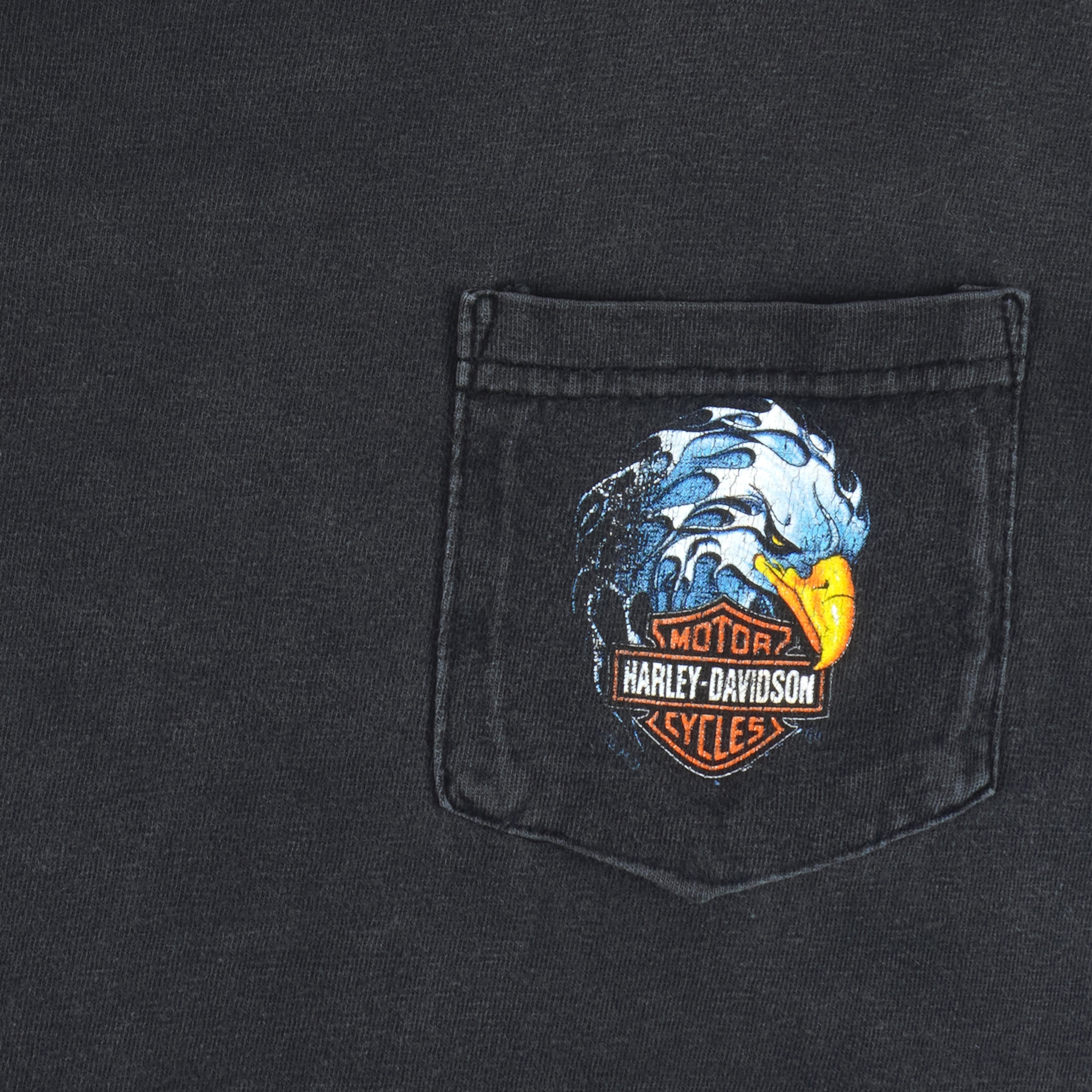 Harley Davidson - Motorcycles Rocky Mountain Long Sleeved Shirt 2002 Large Vintage Retro