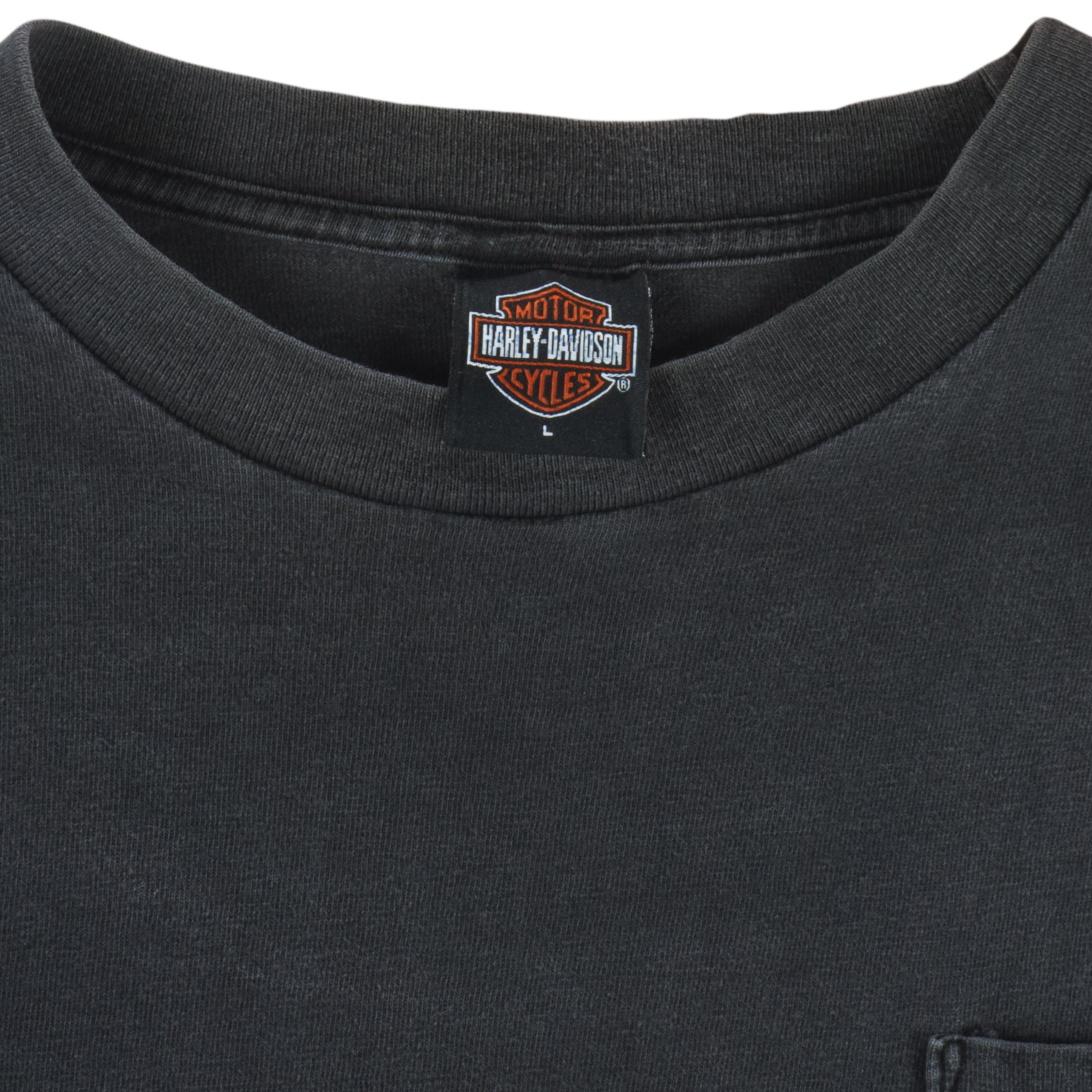Harley Davidson - Motorcycles Rocky Mountain Long Sleeved Shirt 2002 Large Vintage Retro
