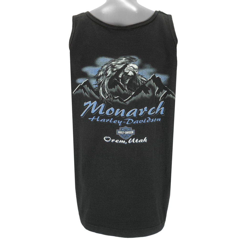 Harley Davidson - Monarch Eagle Orem, Utah Sleeveless Shirt 2002 X-Large
