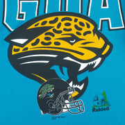 NFL (Riddell) - Jacksonville Jaguars Big Spell-Out T-Shirt 1997 Large vintage retro football