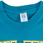 NFL (Logo 7) - Jacksonville Jaguars Teal Is For Real Single Stitch T-Shirt 1990s Large Vintage retro Football