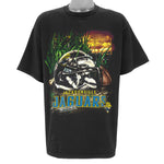 NFL (Lee) - Jacksonville Jaguars Helmet Home Field Advantage T-Shirt 1990s X-Large Vintage Retro Football