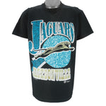 NFL (Anvil) - Jacksonville Jaguars T-Shirt 1994 Large Vintage Retro Football