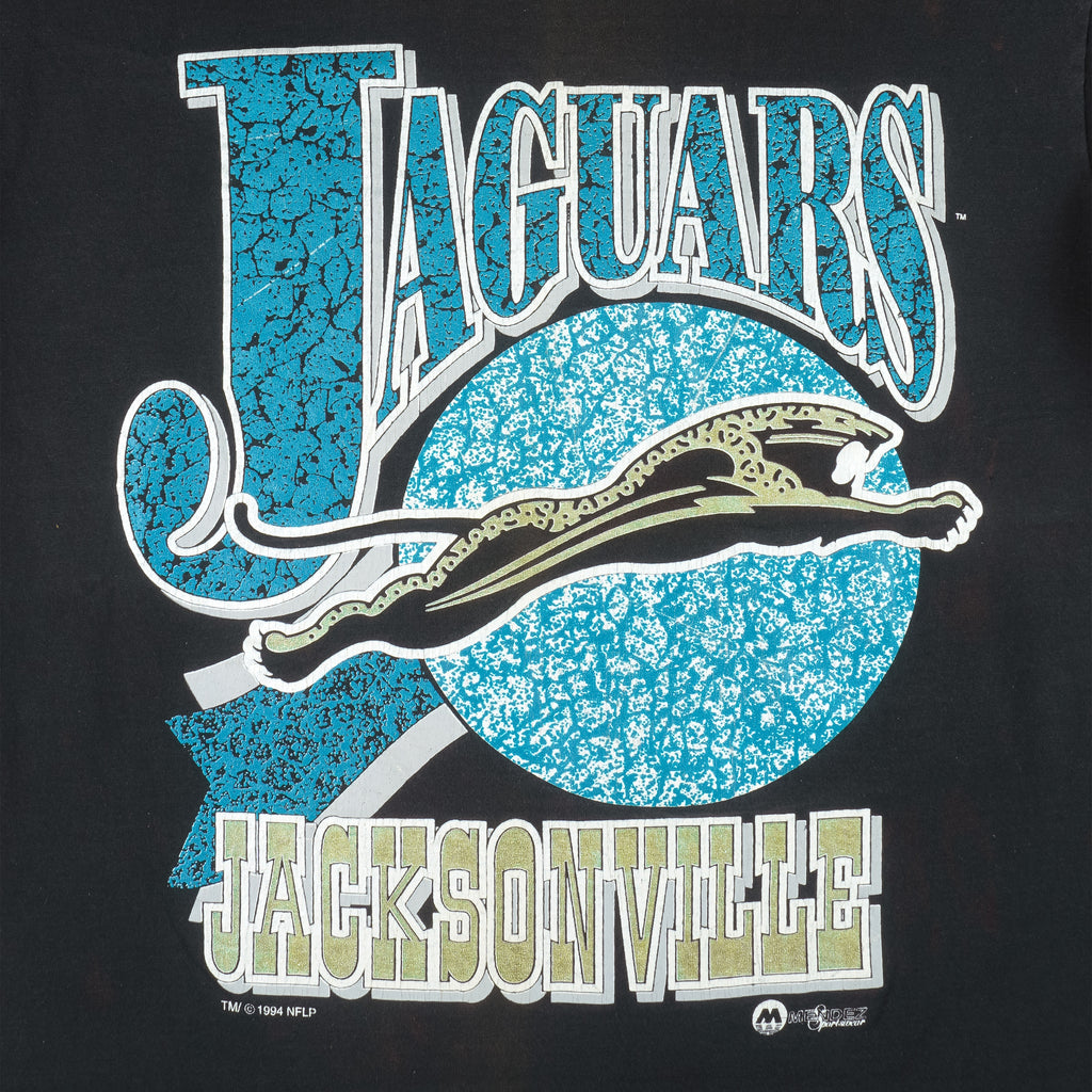 NFL (Anvil) - Jacksonville Jaguars T-Shirt 1994 Large Vintage Retro Football