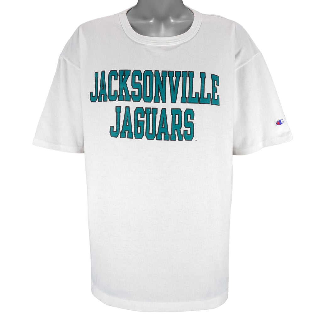 Champion - Jacksonville Jaguars Big Spell-Out T-Shirt 1990s XX-Large Vintage retro football