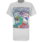 NFL (Pro Player) - Jacksonville Jaguars VS Patriots Matchups T-Shirt 1997 Medium