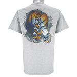 MLB (CSA) - Detroit Tigers Cat Scratch Fever T-Shirt 1990s Large Vintage retro Baseball