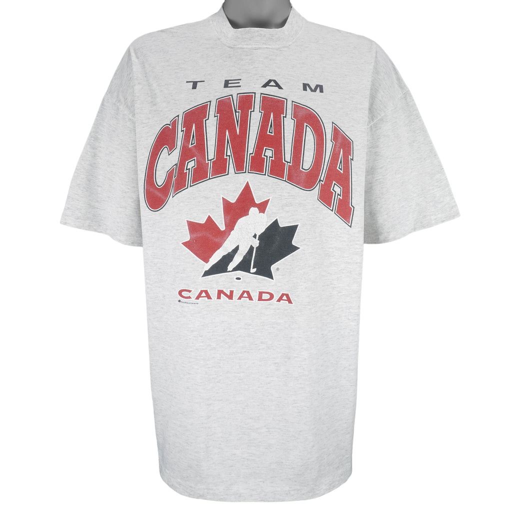 Vintage (Bulletin Athletic) -  Team Canada Hockey Single Stitch T-Shirt 1990s X-Large Vintage Retro