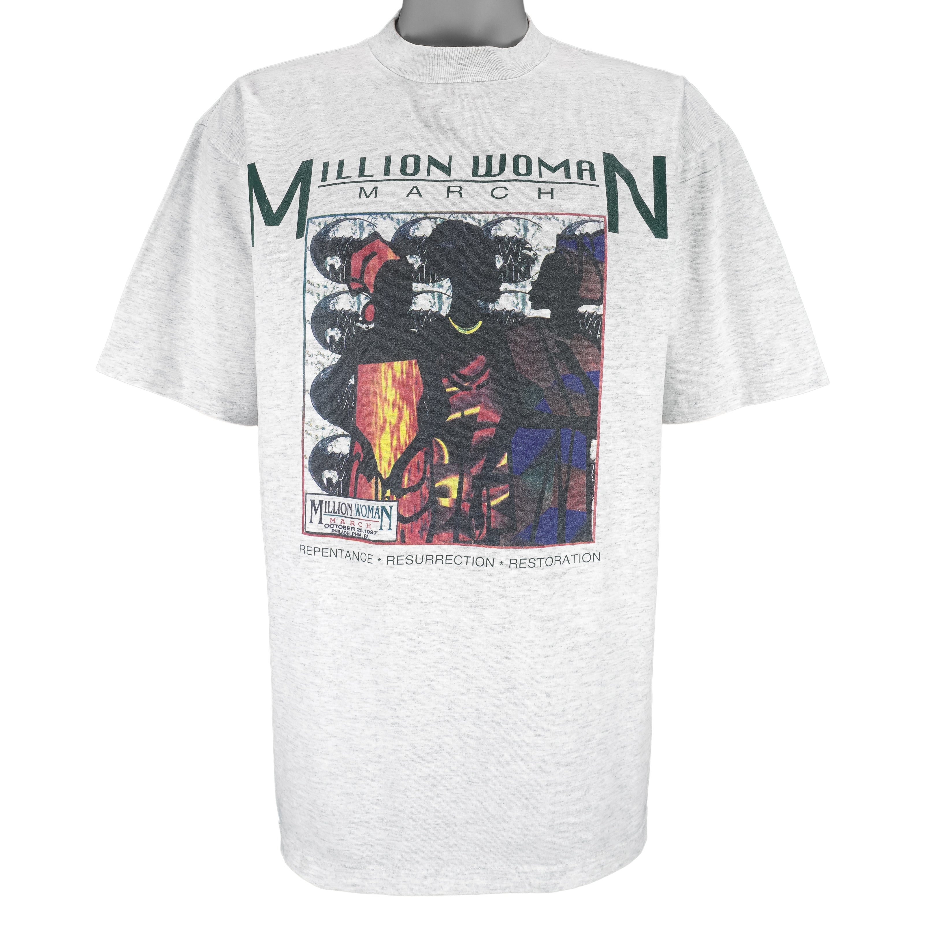 Vintage (All Sports Event) - Million Woman March Philadelphia PA T-Shirt 1997 X-Large