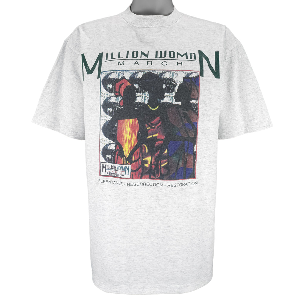 Vintage (All Sports Event) - Million Woman March Philadelphia PA T-Shirt 1997 X-Large