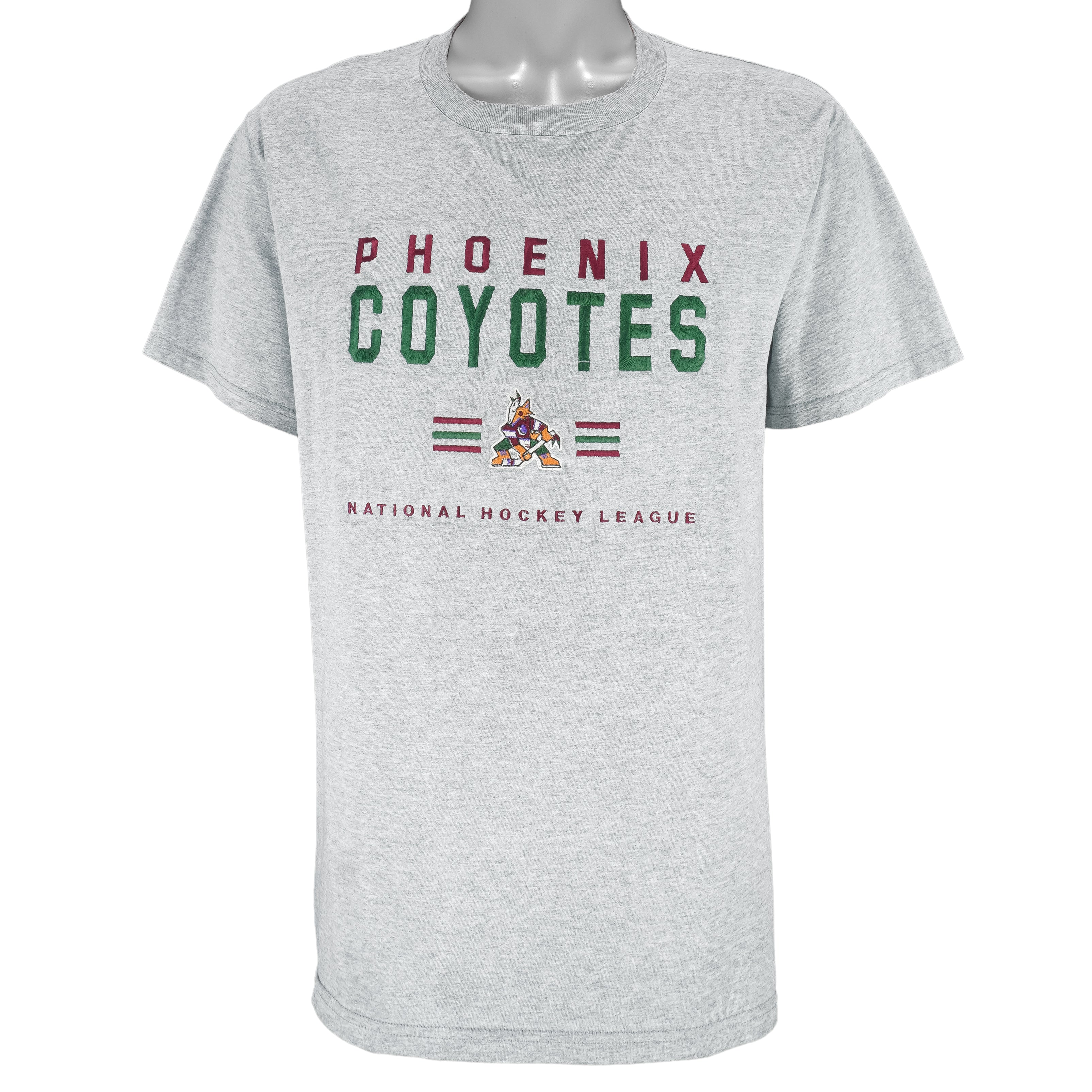 NHL (Lee) - Phoenix Coyotes Embroidered Hockey T-Shirt 1990s Medium Vintage Retro