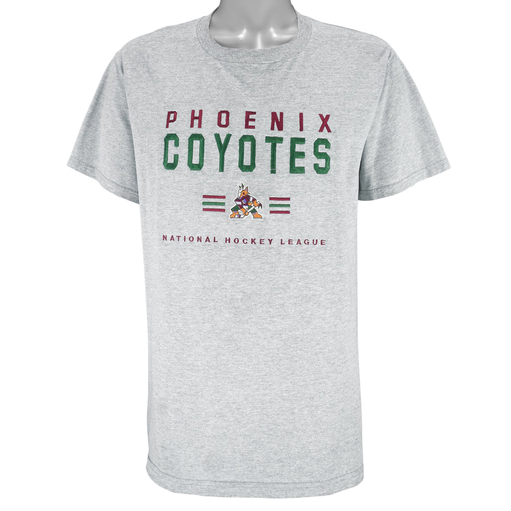NHL (Lee) - Phoenix Coyotes Embroidered Hockey T-Shirt 1990s Medium Vintage Retro