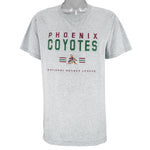NHL (Lee) - Phoenix Coyotes Embroidered Hockey T-Shirt 1990s Medium