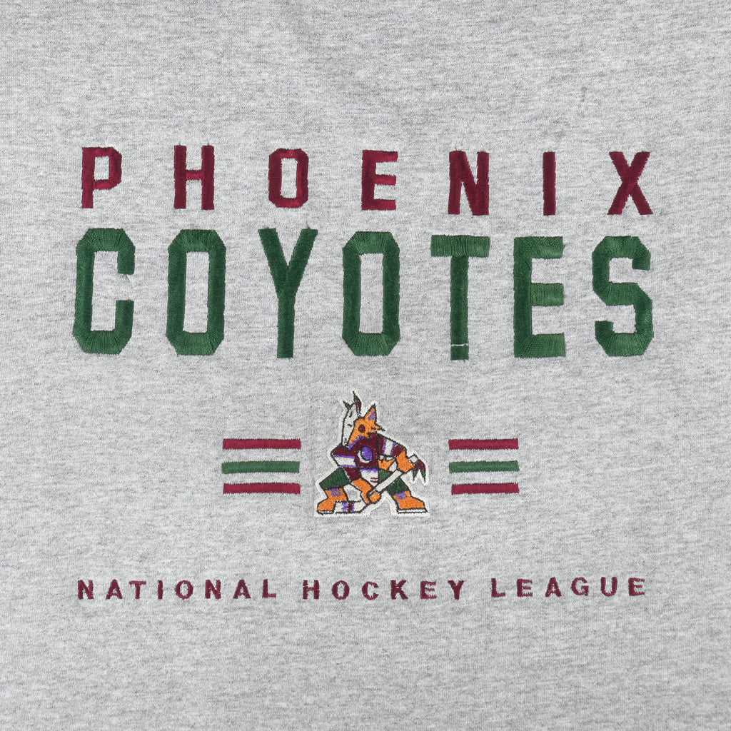 NHL (Lee) - Phoenix Coyotes Embroidered Hockey T-Shirt 1990s Medium Vintage Retro