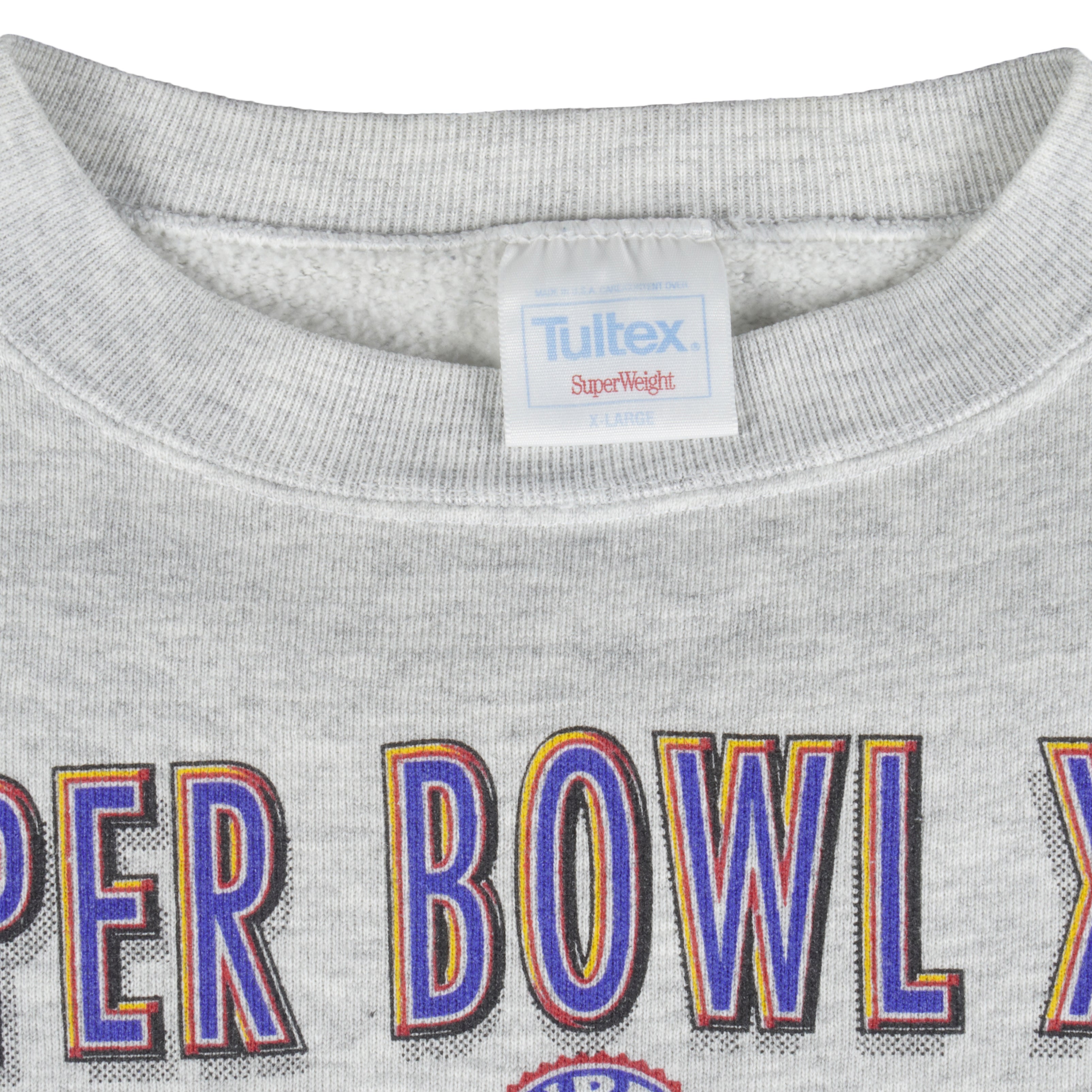 NFL (Tultex) - Buffalo Bills VS Redskins Super Bowl 26th Sweatshirt 1991 X-Large Vintage Retro Football