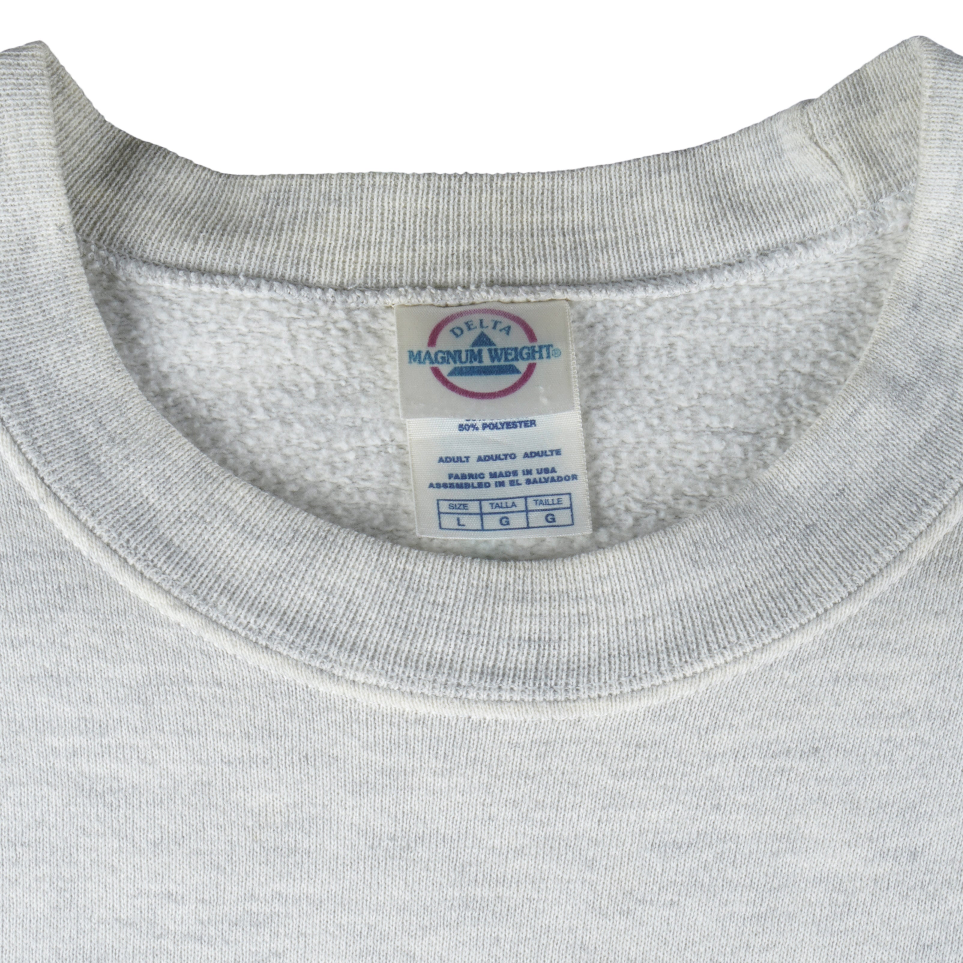 Vintage (Delta) - Coors Light Spell-Out Crew Neck Sweatshirt 1990s Large Vintage Retro