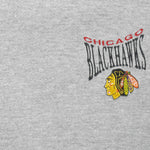 NHL (Cadre Athletic) - Chicago Blackhawks Turtleneck Sweatshirt 1990s Large Vintage Retro Hockey