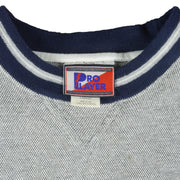 NCAA (Pro Player) - North Carolina Tar Heels Embroidered Crew Neck Sweatshirt 1990s Large Vintage Retro College